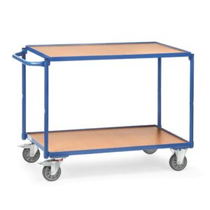 Carucior manipulare etajat cu polite din tabla otel 1.5mm